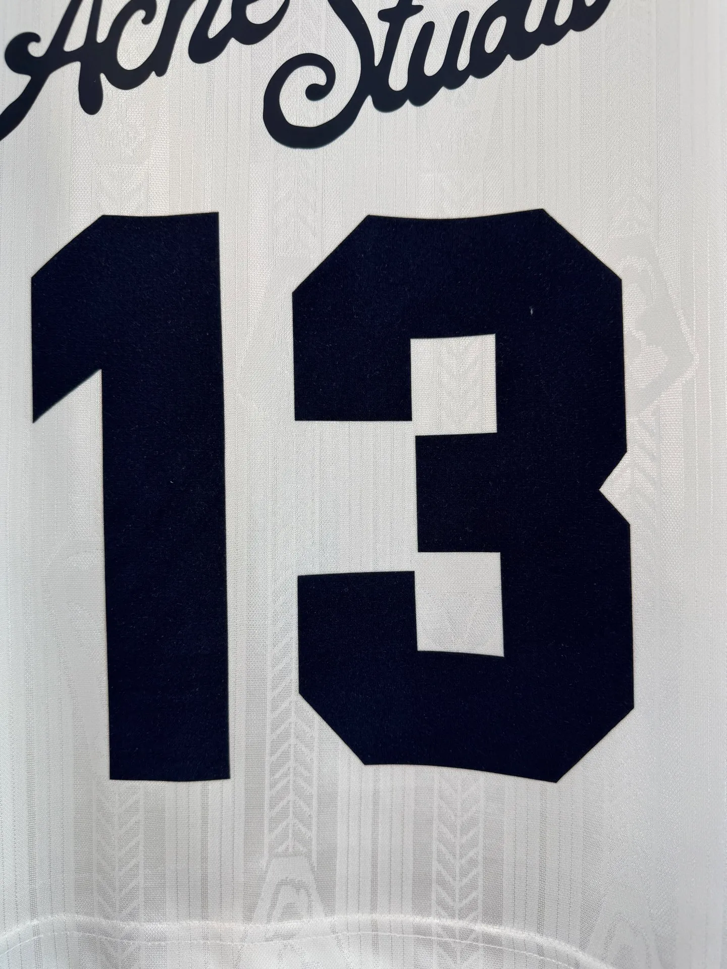Acne Studios 26SS football jersey technical jacquard fabric logo vest size s m l xl